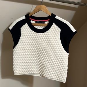 Rag and Bone cropped, capped raglan-sleeved sweater